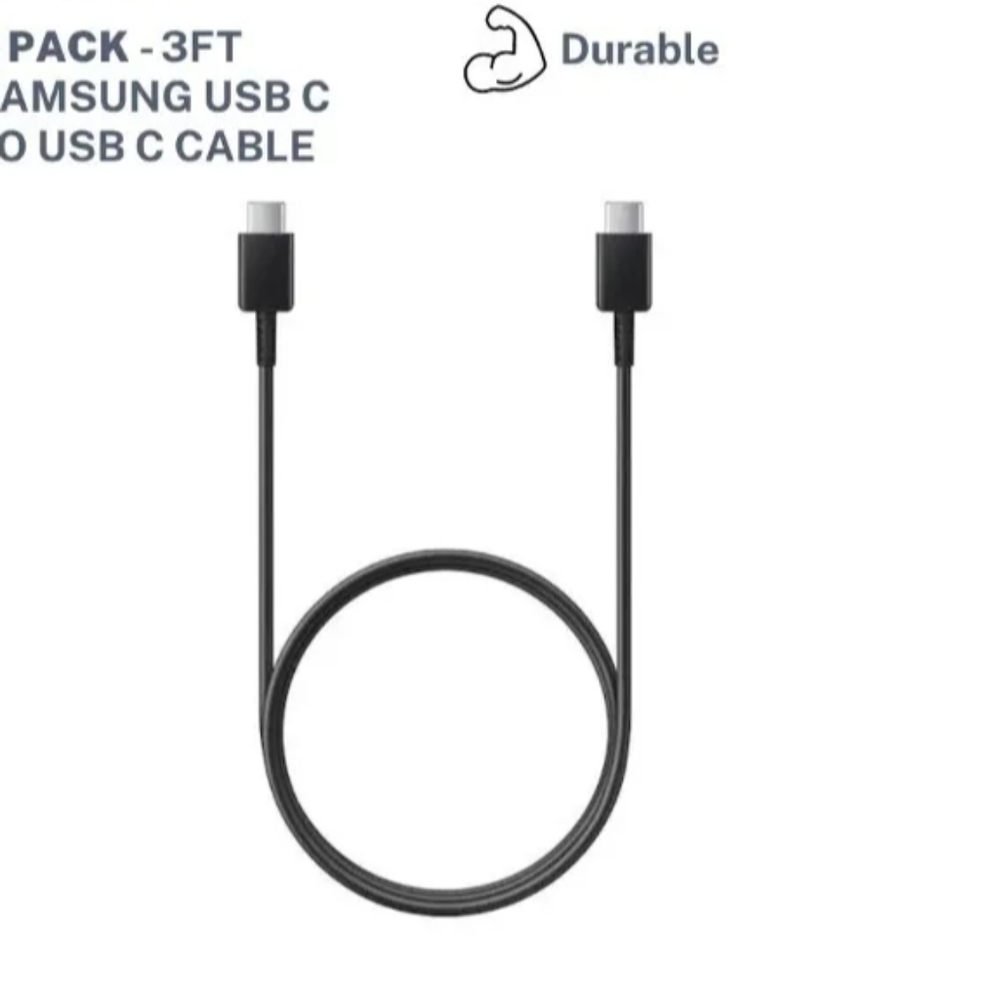 1 USB Type C charger cable (Random Color) 3ft